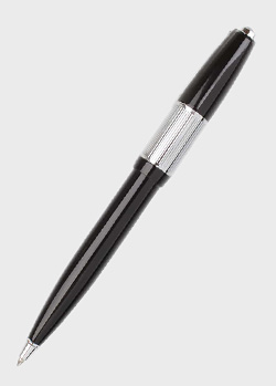 Шариковая ручка Cerruti 1881 Mercury с серебристыми гильошированием на колпачке, фото