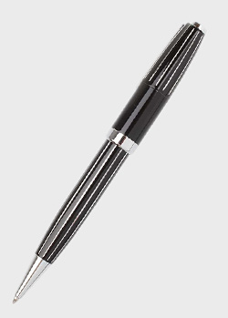 Шариковая ручка Cerruti 1881 Mercury stripes с белыми вертикальными полосами , фото