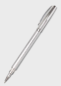 Серебристая ручка-роллер Cerruti 1881 Myth с гильошированным корпусом, фото