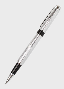 Ручка-роллер Cerruti 1881 Dream с гильошированием и черными деталями, фото