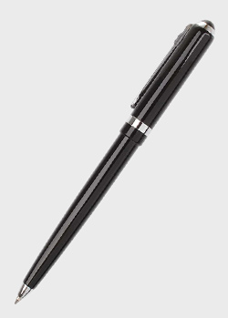 Шариковая черная ручка Ungaro Ita с серебристым зажимом, фото