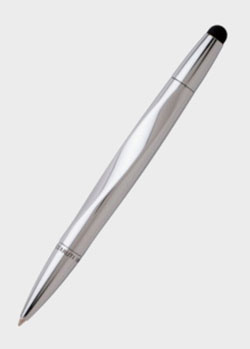 Шариковая ручка Cerruti 1881 Torsion Pad Chrome алюминиевая, фото