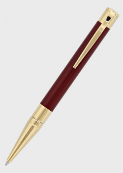 Шариковая ручка S.T.Dupont D-initial с золотистыми деталями, фото