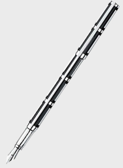 Перьевая ручка S.T. Dupont Classic с геометрическим узором, фото