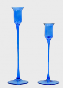 Набор из двух подсвечников Maison Amelie синего цвета, фото