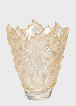 Хрустальная ваза Lalique Champs Elysees 33см с золотым покрытием, фото
