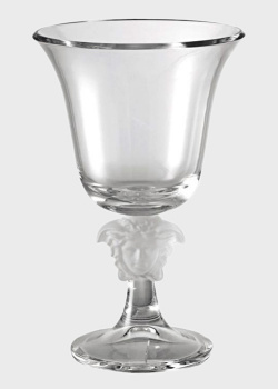 Хрустальная ваза Rosenthal Versace Medusa Lumiere 32см на ножке, фото