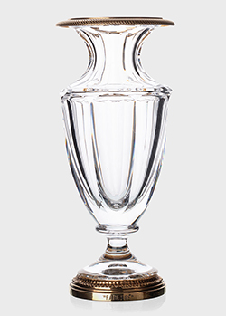 Хрустальная ваза Faberge Romanov с позолотой, фото
