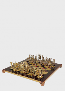 Шахматы Manopoulos Греко-римские красные в деревянном футляре, фото