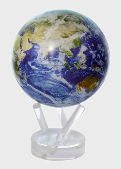 Глобус самовращающийся Mova Globe Земля в облаках, фото