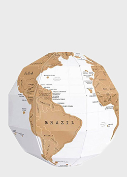 Скретч глобус Luckies 3D World Map Scratch Globe, фото