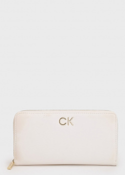 Белый кошелек Calvin Klein на 12 карт, фото