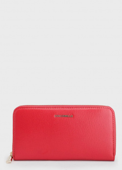 Красный кошелек Coccinelle с тиснением сафьяно, фото