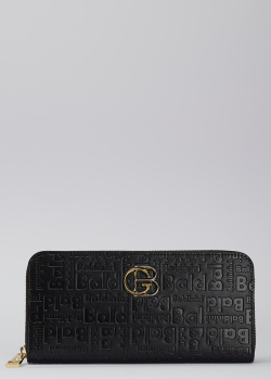 Черный кошелек Baldinini с брендовым тиснением, фото