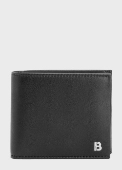 Черное портмоне Hugo Boss из гладкой кожи, фото