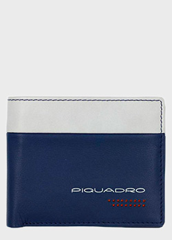 Мужское портмоне Piquadro Urban синего цвета, фото