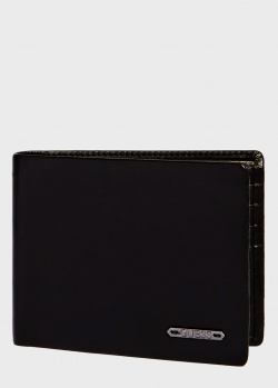 Черное портмоне Guess Tyler Billfold из натуральной кожи, фото