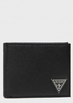 Черное портмоне Guess Certosa на 6 карт, фото