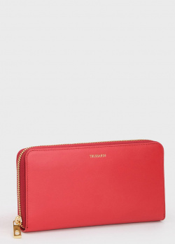 Красный кошелек Trussardi из гладкой кожи, фото