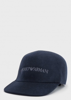 Мужская кепка Emporio Armani с брендовой надписью, фото