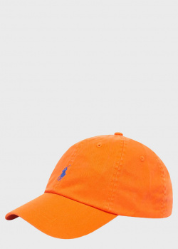 Оранжевая кепка Polo Ralph Lauren из хлопка, фото