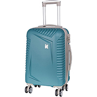 Голубой чемодан IT Luggage Outlook Bayou 55х35х23см, фото