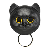 Ключница настенная Qualy Neko Cat черный кот, фото