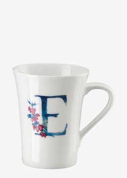 Чашка Rosenthal Flower Alphabet E-Erica 400мл с рисунком, фото
