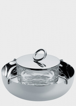 Икорница Christofle Vertigo Caviar Set 14см с асимметричным кольцом, фото