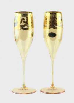 Бокалы для шампанского Art Decor Flut Veneziano Positano Ambra 2шт, фото