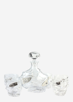 Набор для виски Linea Argenti из фактурного хрусталя, фото