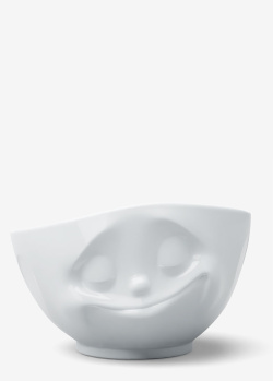 Глубокая салатница Tassen (58 Products) Emotions Happy 1л белого цвета, фото