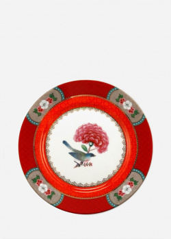 Красная тарелка Pip Studio Blushing Birds 17см для десертов, фото