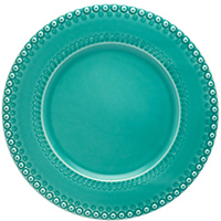 Тарелка подставная Bordallo Pinheiro Фантазия бирюзового цвета, фото
