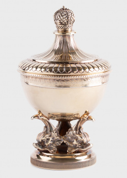 Позолоченная сахарница Faberge из серебра, фото