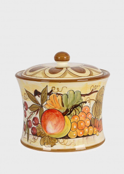 Емкость для хранения L'Antica Deruta Frutta di Campo с фруктовым рисунком, фото